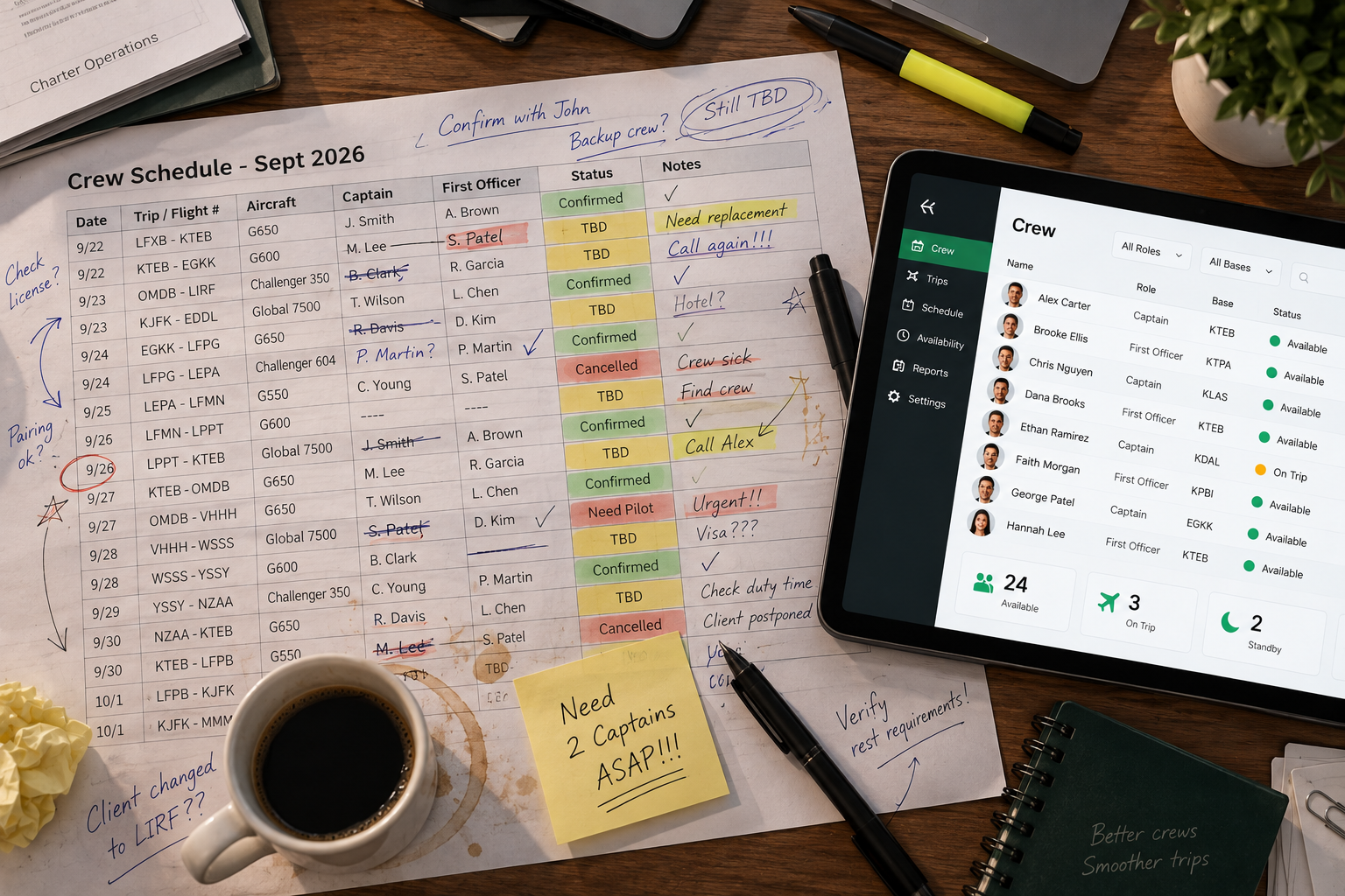  Freelance Pilot Management: Spreadsheet vs Software