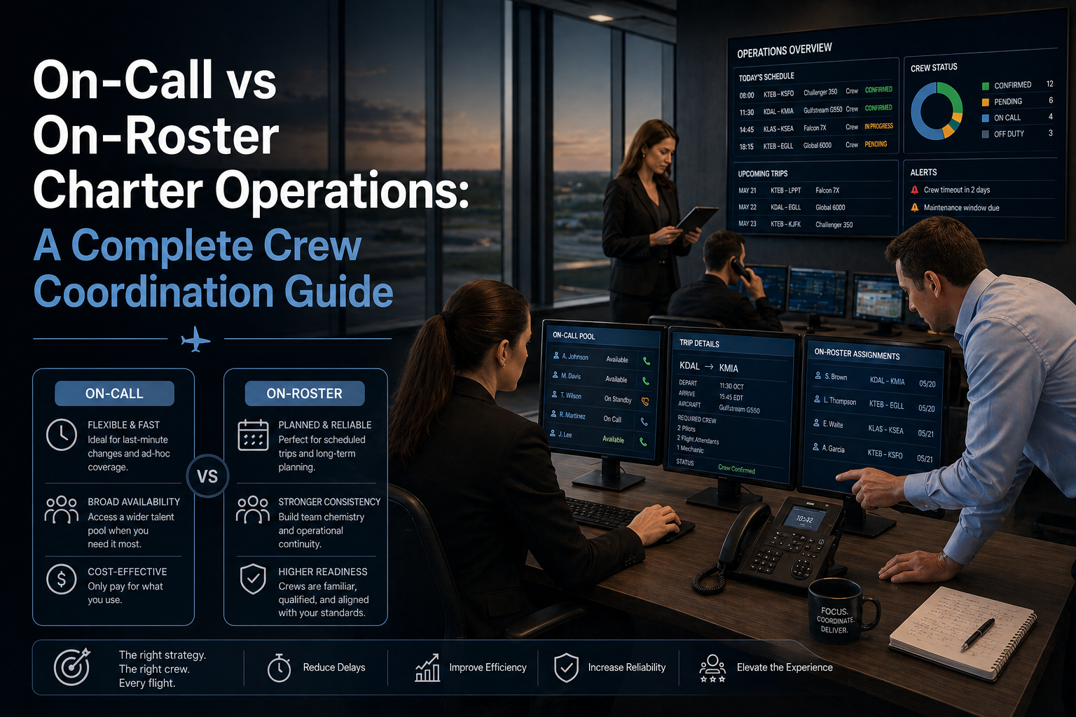 On-Call vs On-Roster Charter Operations: A Complete Crew Coordination Guide