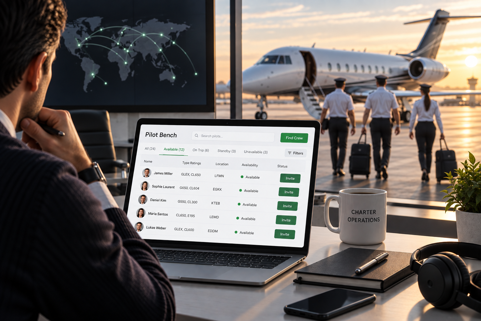How to Manage Freelance Pilots for Charter Flights